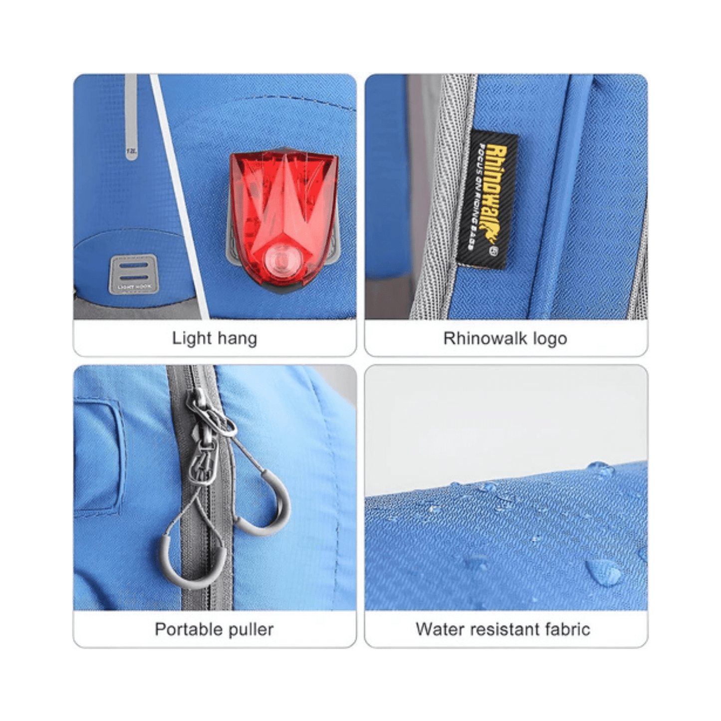 WoYoW® - Wandel Rugzak 12L - Waterdicht - Backpack Fietsen - Waterzak - BlauwCarryQuestsimple