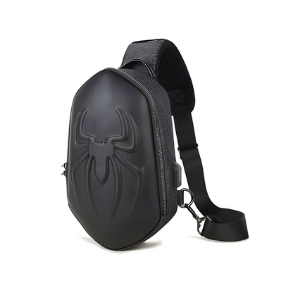 CarryQuest® - Sling Pack Crossbody Rugzak - + USB Oplaadoptie - Zwart