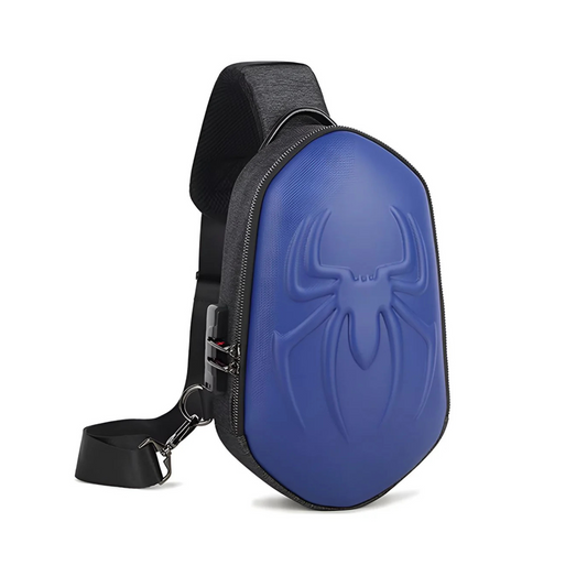 CarryQuest® - Sling Pack Crossbody Rugzak - + USB Oplaadoptie - Blauw
