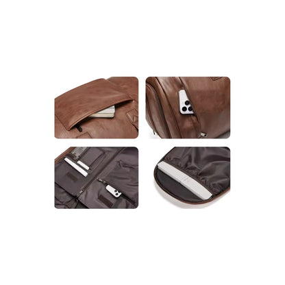 CarryQuest® - Multifunctionele Reis-/Handtas - Dames en Heren - PU-leer - Bruin
