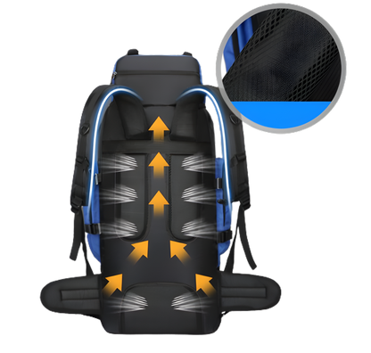 CarryQuest® - Waterdichte Wandelen Camping Rugzak 90L - Regenhoes - 4 KleurenCarryQuest