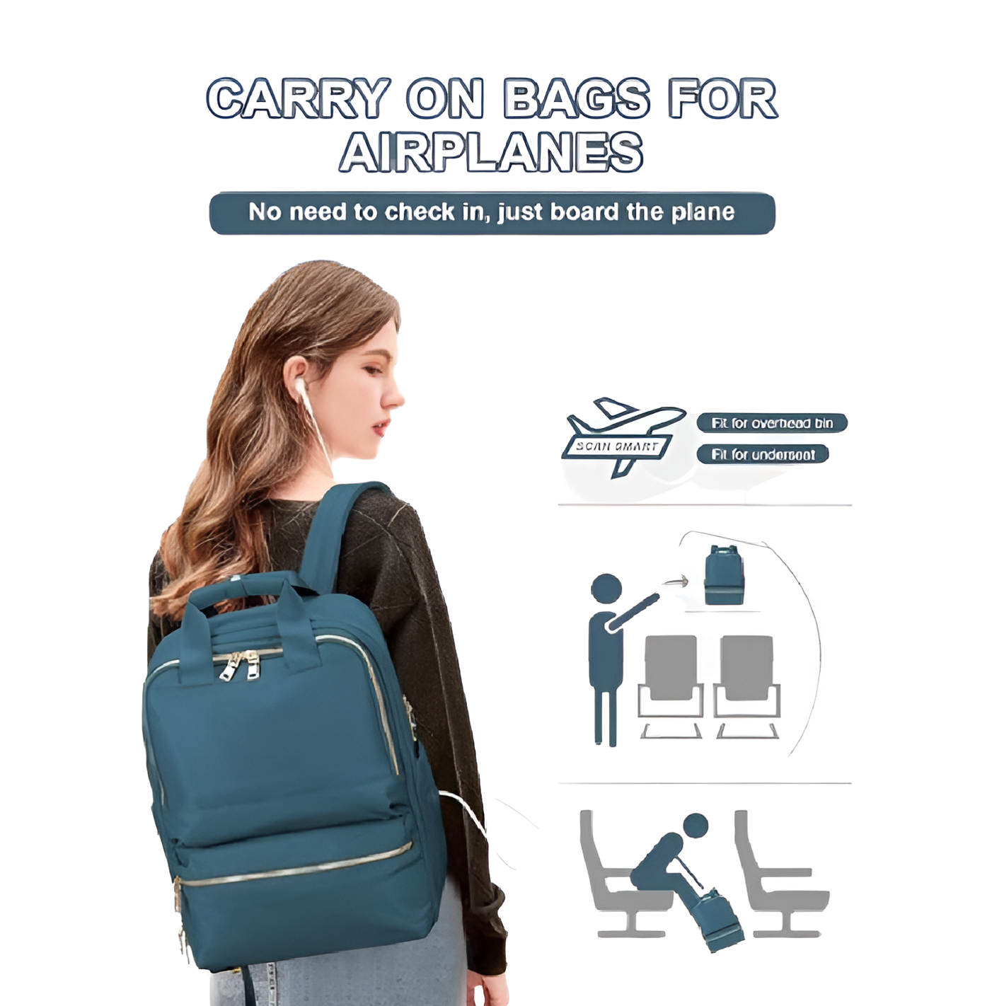 CarryQuest® - Deluxe Backpack - Large Capacity - 6 Colors