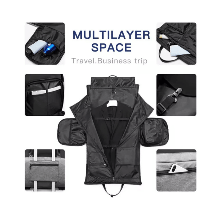 Avoir Zakelijke Reistas/Weekendtas - Waterdicht - Schoenenzak - Handbagage - Zwart