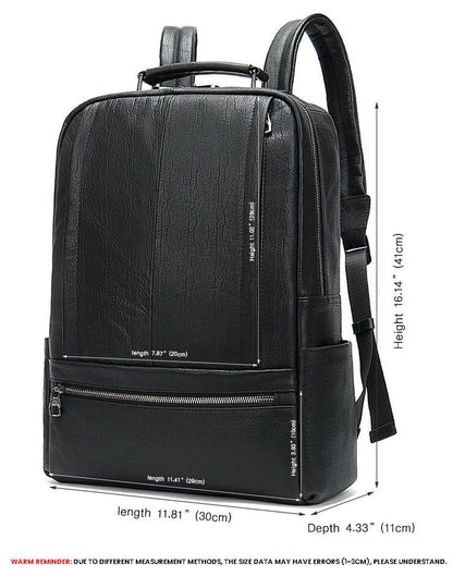 CarryQuest® 12 Liter Waterbestendig Leren Rugzak - Laptopvak - Comfortabel - StijlvolCarryQuest