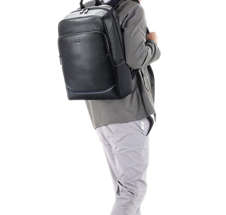 CarryQuest® 15L Leer Rugzak - Lichtgewicht & Stijlvol - Perfect voor Werk & Reizen - 43x29x13.5cmCarryQuest