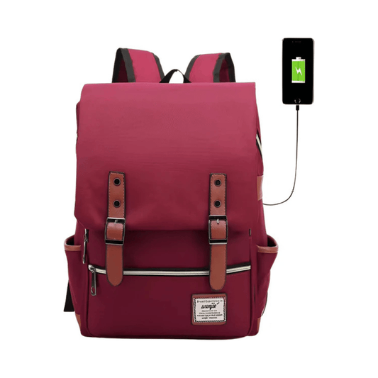 CarryQuest® - 16 Inch Laptop Rugzak - Schooltassen - 20 - 35 Liter - Unisex - RoodCarryQuestsimple