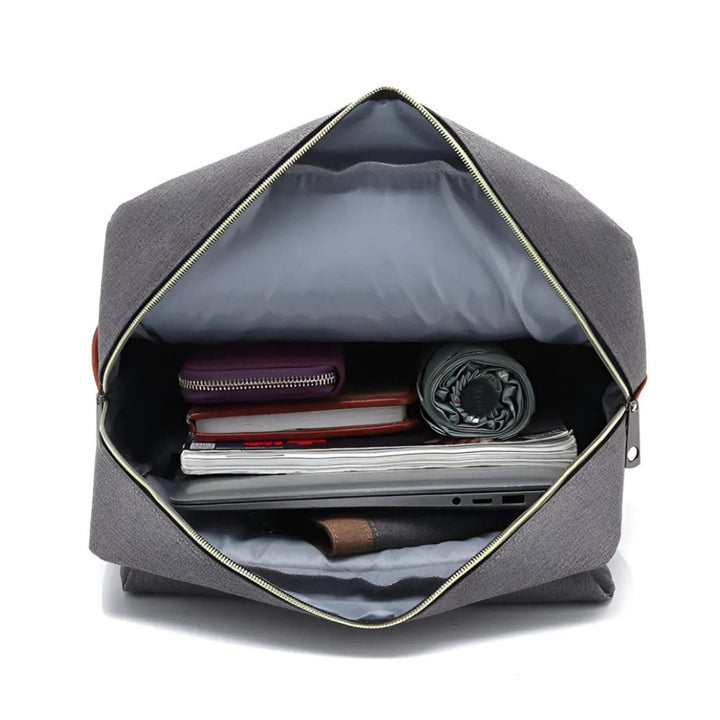 CarryQuest® - 16 Inch Laptop Rugzak - Schooltassen - 20 - 35 Liter - Unisex - Zwart/Bruin