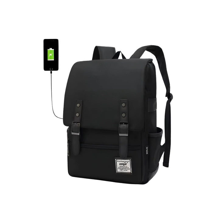 CarryQuest® - 16 Inch Laptop Rugzak - Schooltassen - 20 - 35 Liter - Unisex - Zwart