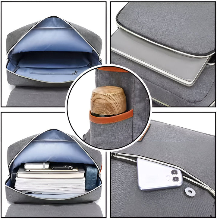 CarryQuest® - 16 Inch Laptop Rugzak - Schooltassen - Rugzakken - Donker Blauw