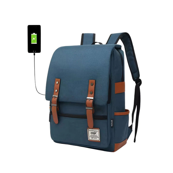 CarryQuest® - 16 Inch Laptop Rugzak - Schooltassen - Rugzakken - Blauw