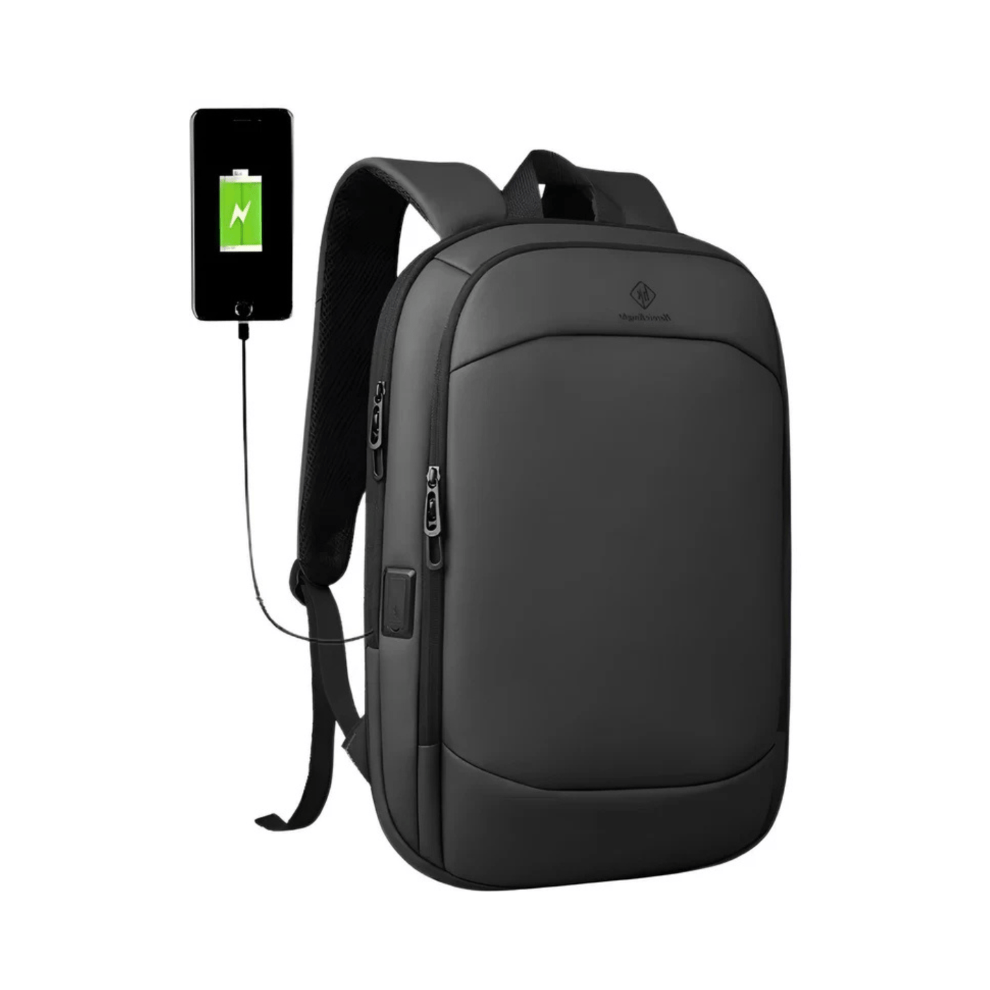 CarryQuest® - 17 Inch Laptop Rugzak - USB Poort + Waterdicht - Waterdichte Reistas - ZwartCarryQuestsimple