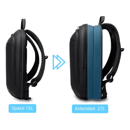 CarryQuest® - 17 Inch Laptop Rugzak - USB Poort + Waterdicht - Waterdichte Reistas - ZwartCarryQuestsimple