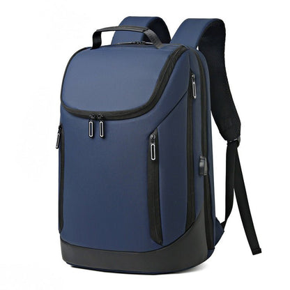 CarryQuest® 20 - 35 Liter Rugzak – Stijlvol, Praktisch & Duurzaam – Laptopvak – Waterdicht – Blauw/Zwart/GrijsCarryQuest