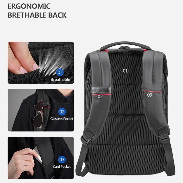 CarryQuest® 20 - 35L Laptop Rugzak – Ergonomisch en Waterdicht – Perfect voor Werk en ReisCarryQuest