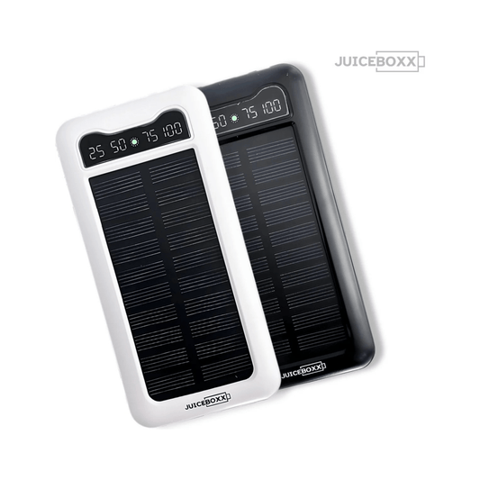 CarryQuest® - 20000mAh - Powerbank Iphone - LED Zaklamp - Powerbanks - Compatibel Iphone, Samsung etc. - Powerbank Zonneenergie - Wit