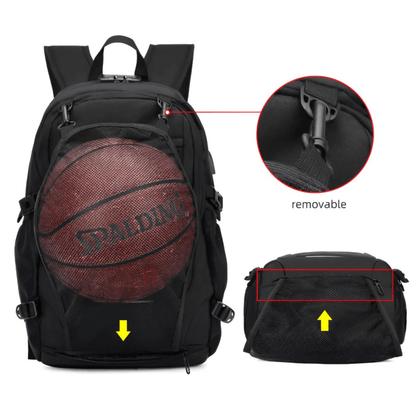 CarryQuest® - 32L Capaciteit - Laptopvak 12 - 15,6 inch - USB - Oplaadpoort - ZwartCarryQuestsimple