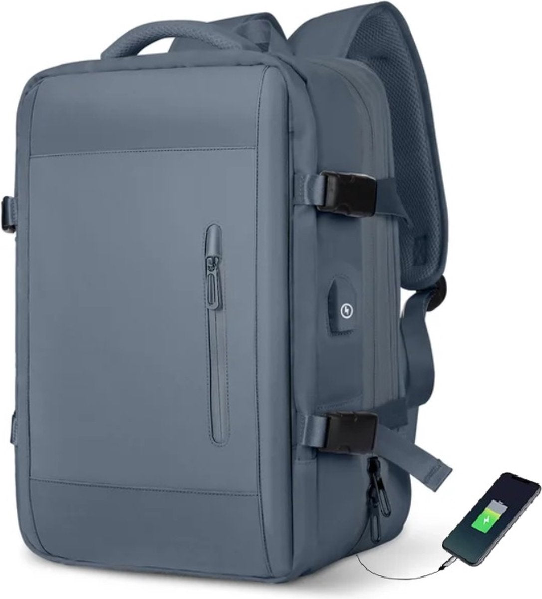 CarryQuest® - 36 - 55 Liter - Backpack - Zakelijke Reizen - Rugzak - 17 Inch Laptop - 6 kleurenCarryQuest