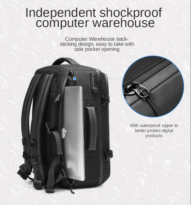CarryQuest® 36 - 55L Waterdichte Backpack – Lichtgewicht & Comfortabel – Ideaal voor Reizen & OutdoorCarryQuest®simpleNiet Klaar