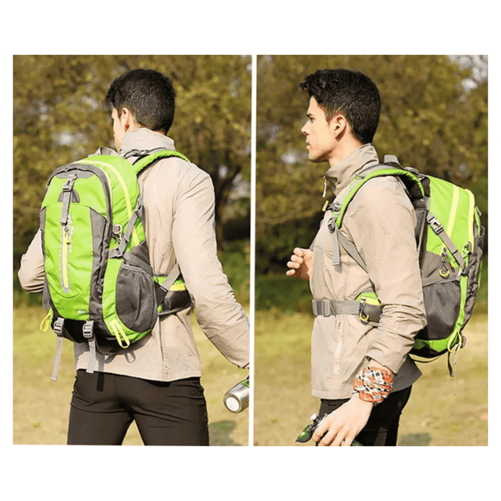 CarryQuest® - 40L - Rugzakken - Waterafstotend - Wandelen - Reizen - Nylon - 40 Liter - Zwart