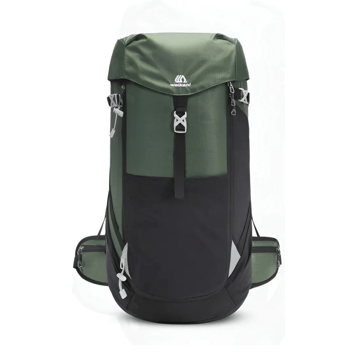 CarryQuest® - 50L Bergrugzak Waterdichte Schoudertas - 50 Liter Capaciteit - Voor Kamperen en Wandelen - Groen