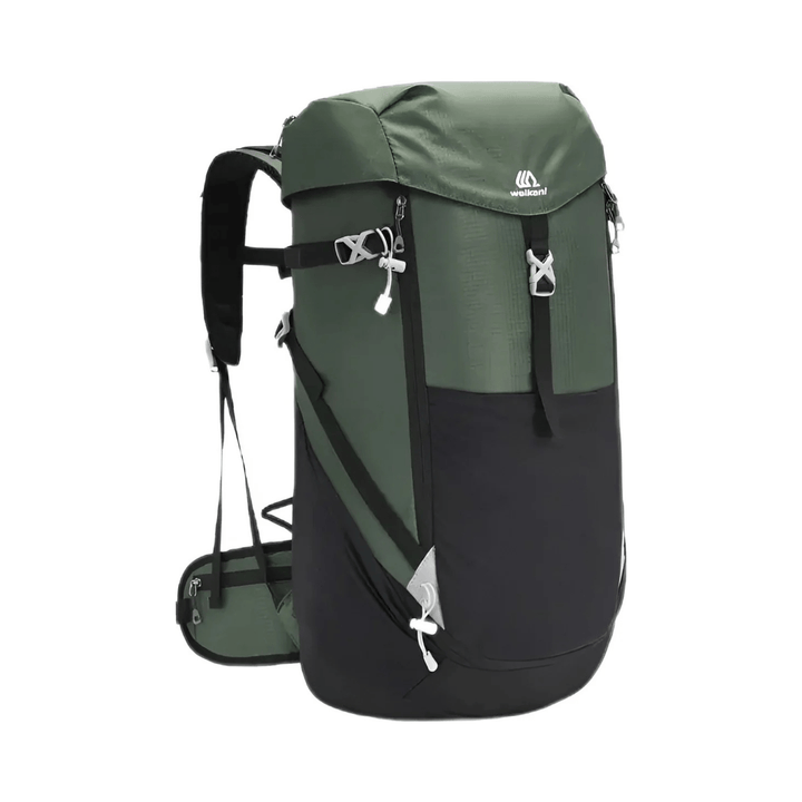 CarryQuest® - 50L Bergrugzak Waterdichte Schoudertas - 50 Liter Capaciteit - Voor Kamperen en Wandelen - Zwart