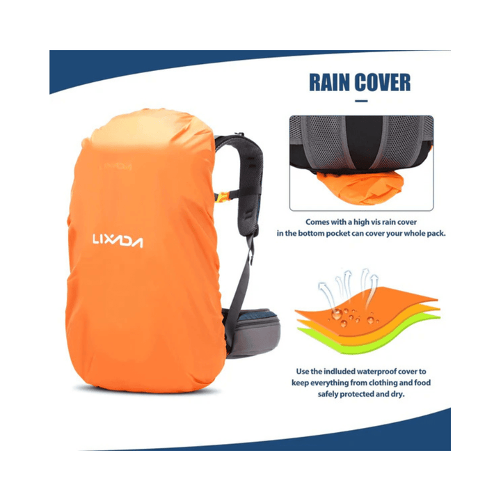 CarryQuest® - 50L - Rugzak - Waterbestendig - Duurzaam - Wandelen - Reizen - Groen