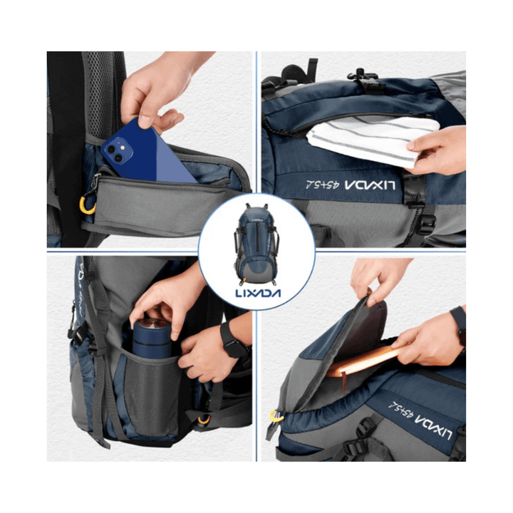 CarryQuest® - 50L - Rugzak - Waterbestendig - Duurzaam - Wandelen - Reizen - Groen