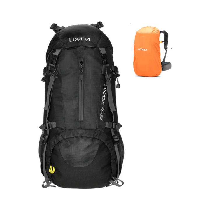 CarryQuest® - 50L - Rugzak - Waterbestendig - Duurzaam - Wandelen - Reizen - Zwart