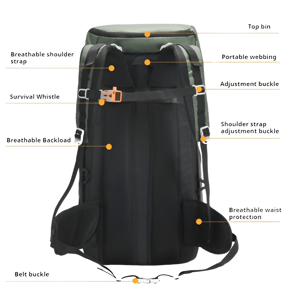 CarryQuest® - 50L - Wandel - Camping Rugzak - 3 Kleuren - CarryQuest