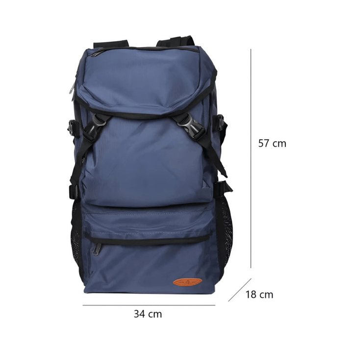 CarryQuest® - 50L Wandelen Reisrugzak - Waterdicht - Laptop 15,6" - Wandelrugzak - Blauw