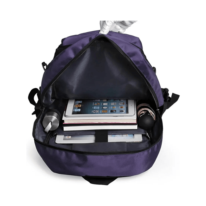 CarryQuest® - 50L Wandelen Reisrugzak - Waterdicht - Lichtgewicht - Laptop 15,6" - Wandelrugzak - Paars