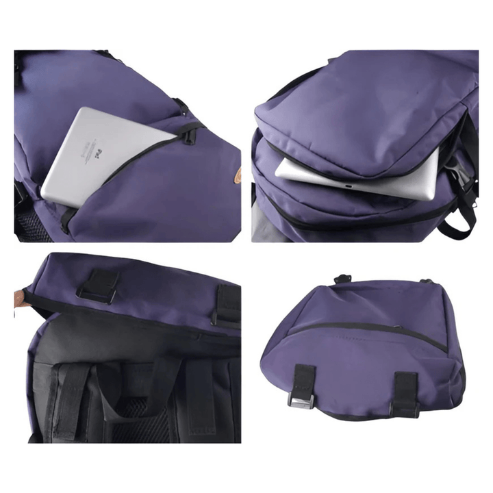 CarryQuest® - 50L Wandelen Reisrugzak - Waterdicht - Lichtgewicht - Laptop 15,6" - Wandelrugzak - Paars