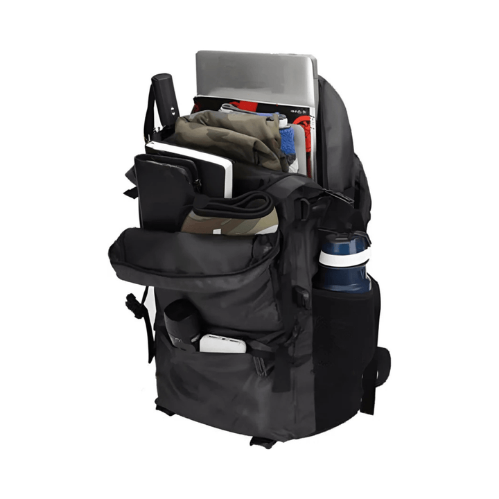 CarryQuest® - 50L Wandelen Reisrugzak - Waterdicht - Lichtgewicht - Laptop 15,6" - Wandelrugzak - Zwart