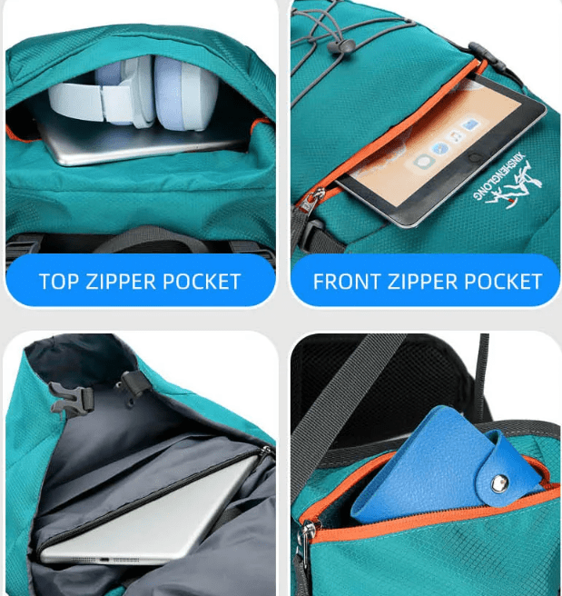 CarryQuest® - 60L Backpack - Camping Rugzak - Gratis Regenhoes - 5 Kleuren - CarryQuest