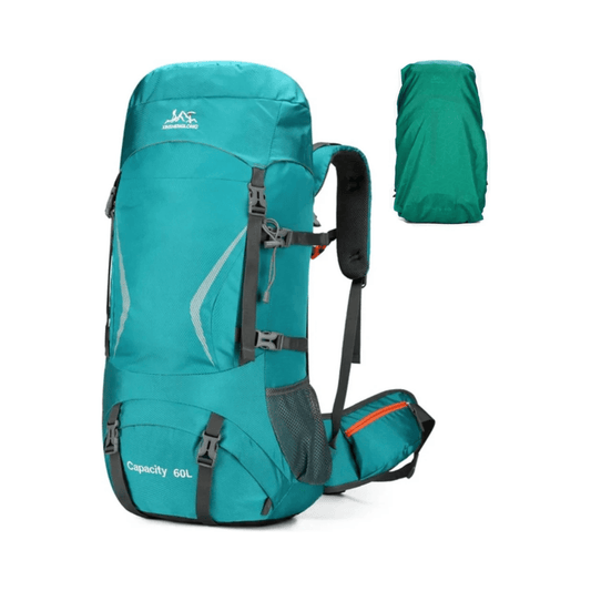 CarryQuest® - 60L - Hiking Rugzak - Rugzak - Waterdicht - Duurzaam - Nylon - Wandelen - Licht Groen