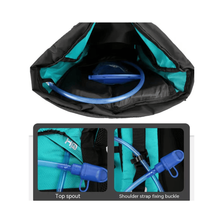 CarryQuest® - 60L - Rugzak - Waterdichte Rugzak - Rugzakken - Wandelen - Duurzaam - Nylon - Zwart