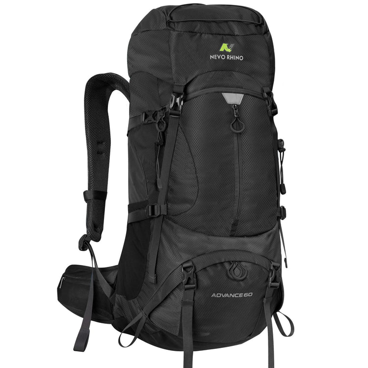 CarryQuest® 60L Waterdichte Bergbeklim Rugzak – Lichtgewicht en ErgonomischCarryQuest