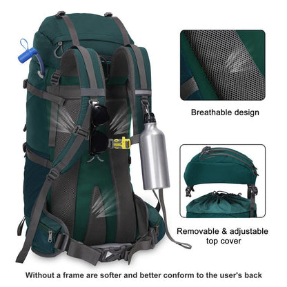 CarryQuest® 60L Waterdichte Bergbeklimming Rugzak – Lichtgewicht en Ruim – Perfect voor AvonturiersCarryQuest®Wandel RugzakNiet Klaar