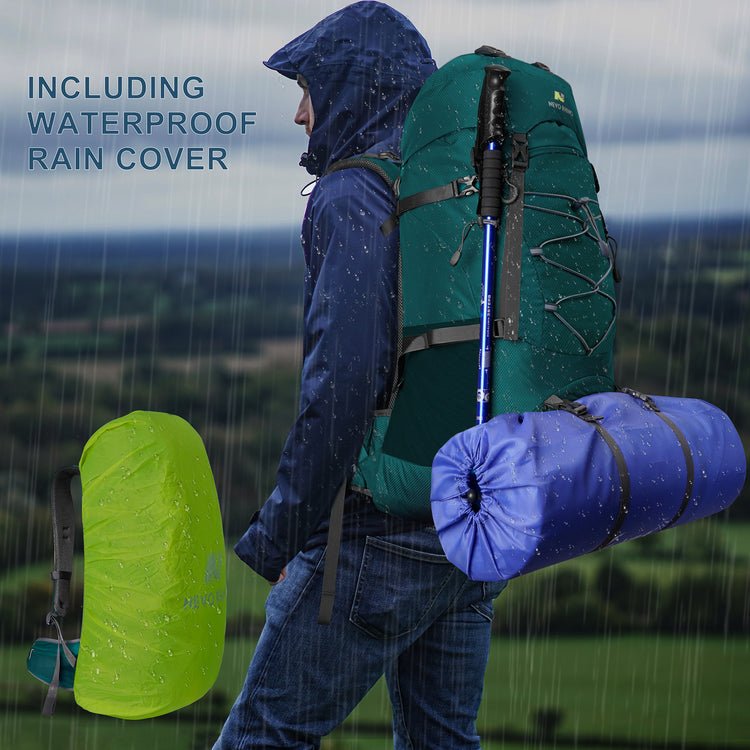 CarryQuest® 60L Waterdichte Bergbeklimming Rugzak – Lichtgewicht en Ruim – Perfect voor AvonturiersCarryQuest®Wandel RugzakNiet Klaar