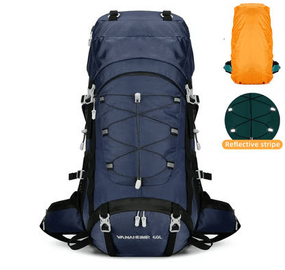 CarryQuest® - 65L - Camping/Wandel Rugzak - Regenhoes - 6 kleuren - CarryQuest