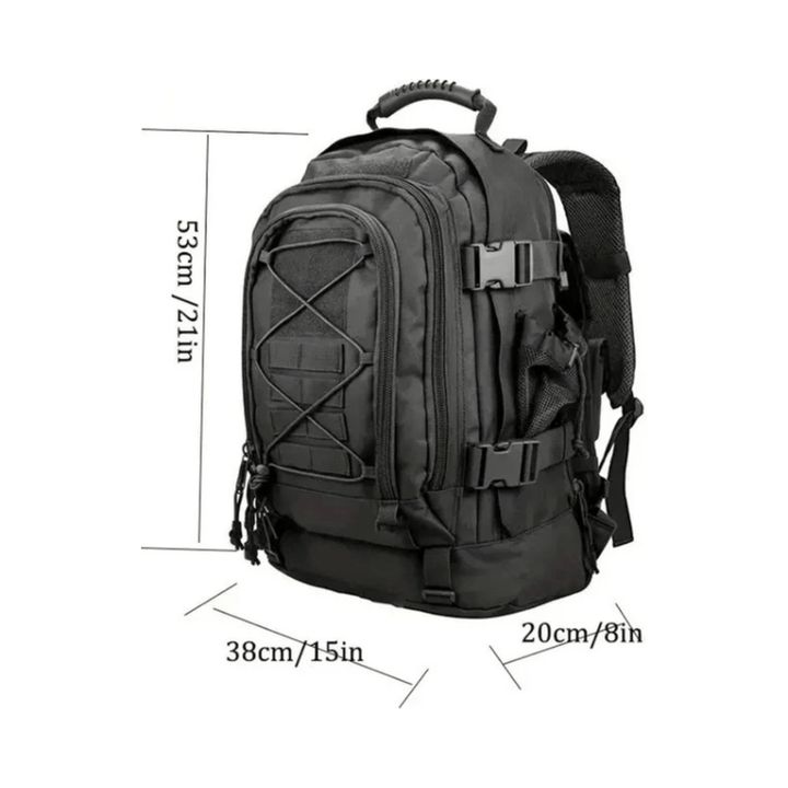 CarryQuest® - 65L - Military - Rugzak - Wandelen - Kamperen - Vissen - Outdoor - Camouflage