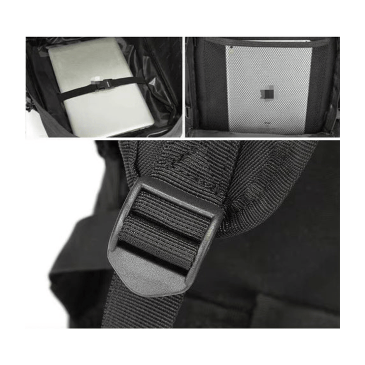 CarryQuest® - 65L - Military - Rugzak - Wandelen - Kamperen - Vissen - Outdoor - Zwart