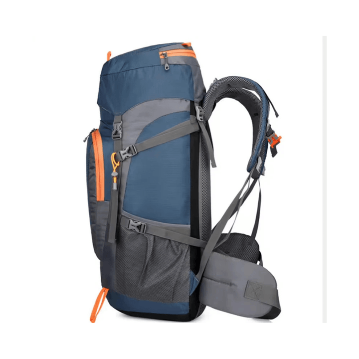 CarryQuest® - 65L - Rugzak - Outdoor - Wandelen - Waterbestendig - Duurzaam - Licht Blauw
