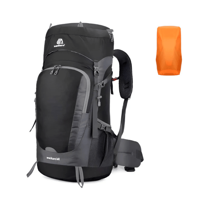 CarryQuest® - 65L - Rugzak - Outdoor - Wandelen - Waterbestendig - Duurzaam - Zwart