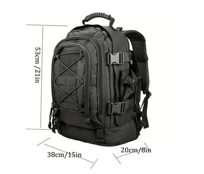 CarryQuest® - 65L Tactical Military Rugzak - Lichtgewicht Nylon - Verstelbare Borstgordel - CarryQuest