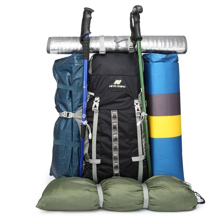 CarryQuest® 70L Waterdichte Bergwandelen Rugzak – Lichtgewicht en Ruim – Perfect voor Avontuurlijke ReizenCarryQuest®Wandel RugzakNiet Klaar