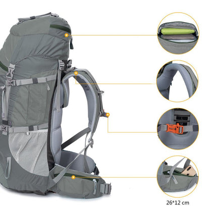CarryQuest® 70L Waterdichte Hiking Rugzak – Lichtgewicht – 76x33x26 cm – Perfect voor Outdoor AvonturenCarryQuest®Wandel RugzakNiet Klaar