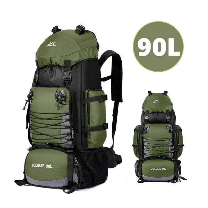 CarryQuest® - 90L - Waterdichte - Wandelen - Camping - Rugzak - Backpacks - 90 Liter - Groen
