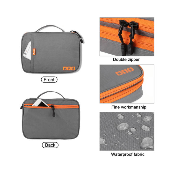 CarryQuest® - Accessoires Reiskoffer - Opbergruimte - Hoogwaardig materiaal - Duurzaam - Zwart