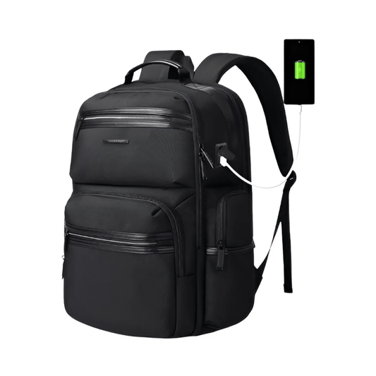 CarryQuest® - Anti - diefstal Laptop Rugzak 15,6" - Waterdicht + USB Oplaadpoort - Schooltassen - ZwartCarryQuestsimple